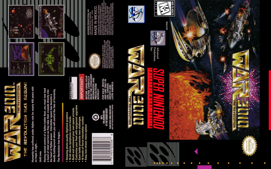 War 3010 : The Revolution [US] snes 1996 Box Art