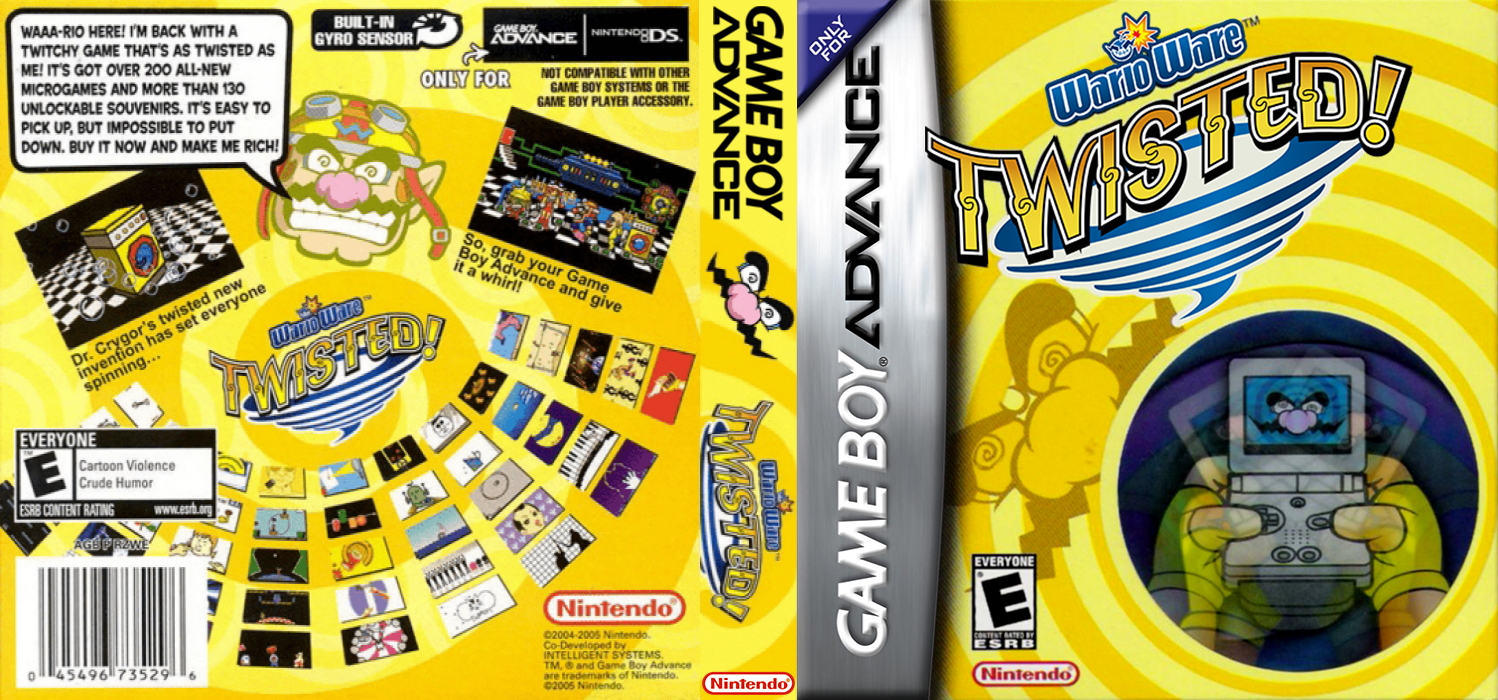 WarioWare : Twisted! [US] gba 2005 Box Art