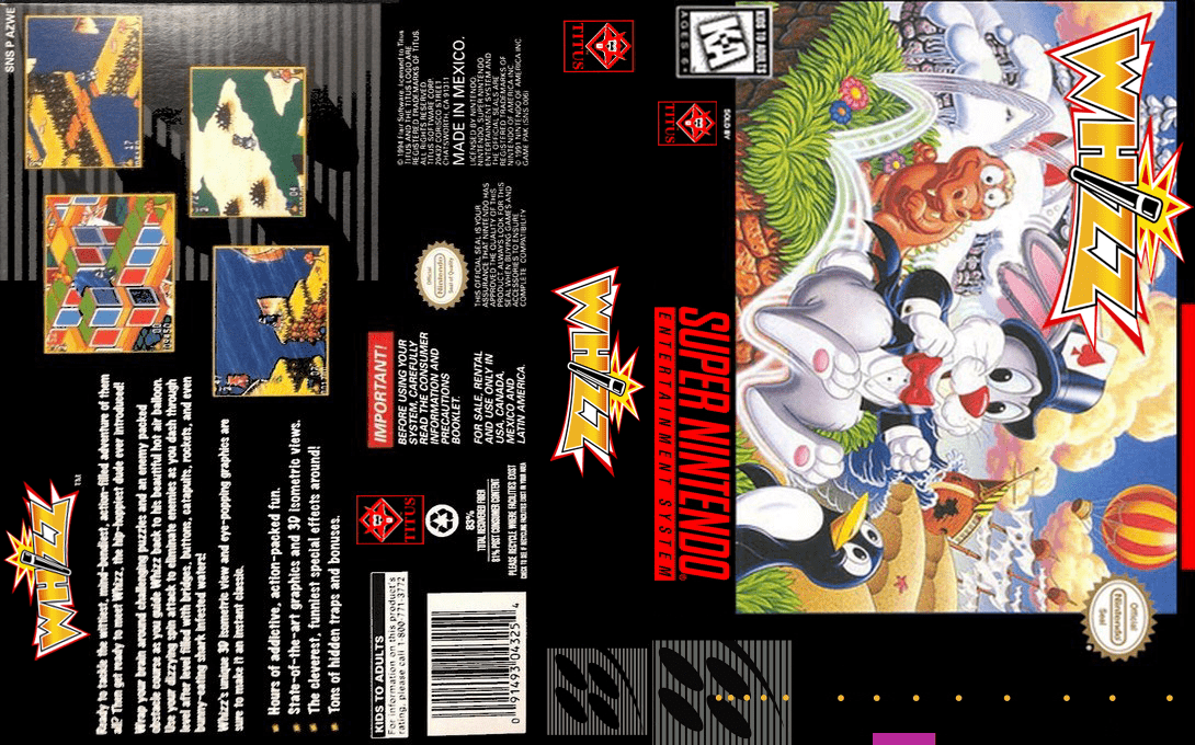 Whizz [US] snes 1996 Box Art
