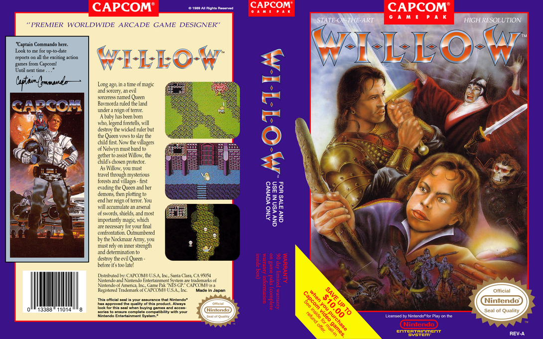 Willow [US] nes 1989 Box Art