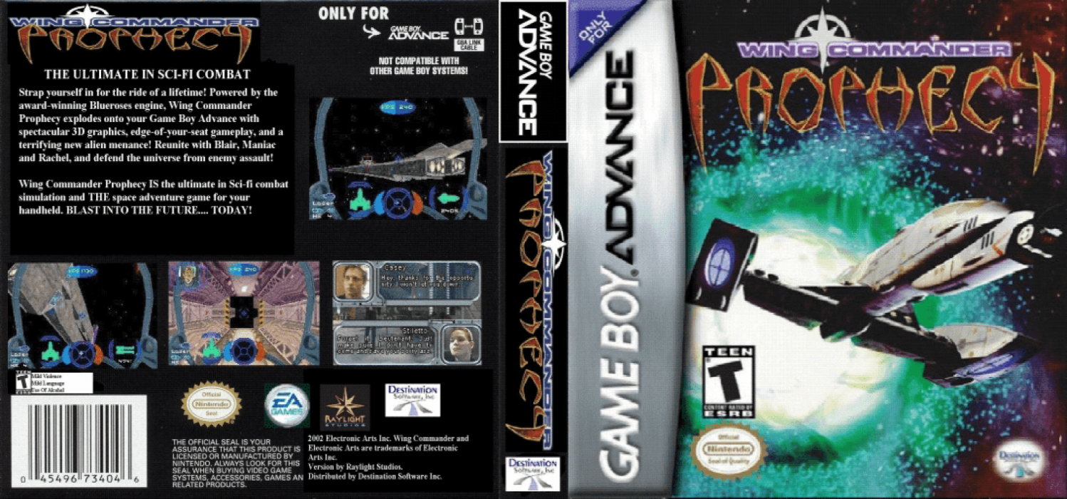 Wing Commander : Prophecy [US] gba 2003 Box Art