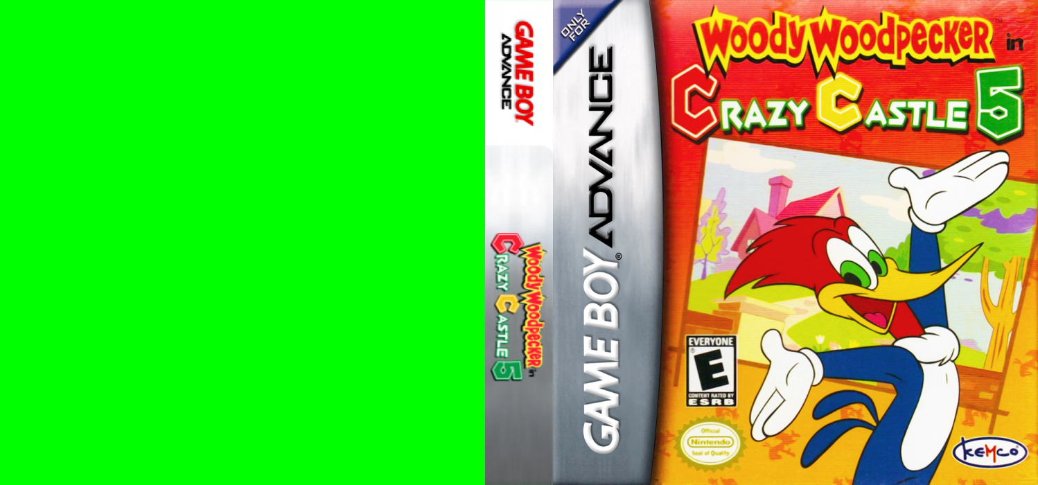 Woody Woodpecker in Crazy Castle 5 [US] gba 2003 Box Art