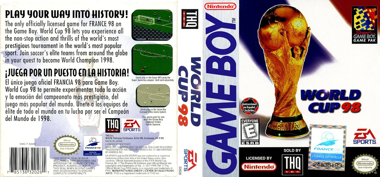World Cup 98 [US,EU] gb 1998 Box Art