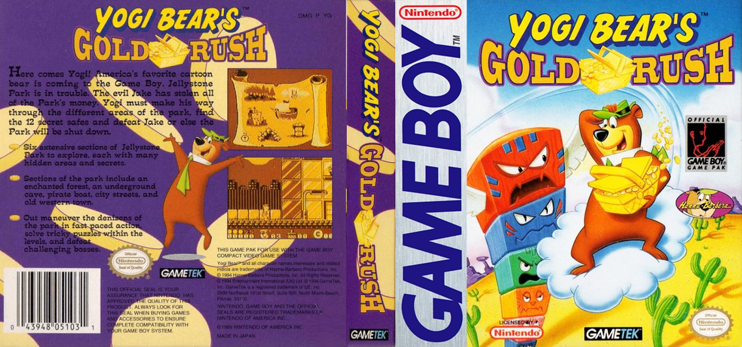 Yogi Bear in Yogi Bear’s Goldrush [US] gb 1994 Box Art