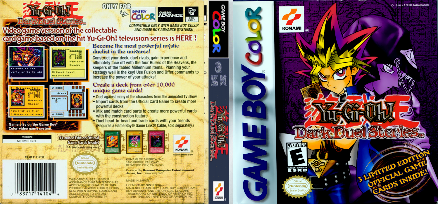 Yu-gi-oh! Dark Duel Stories [US] gbc 2002 Box Art