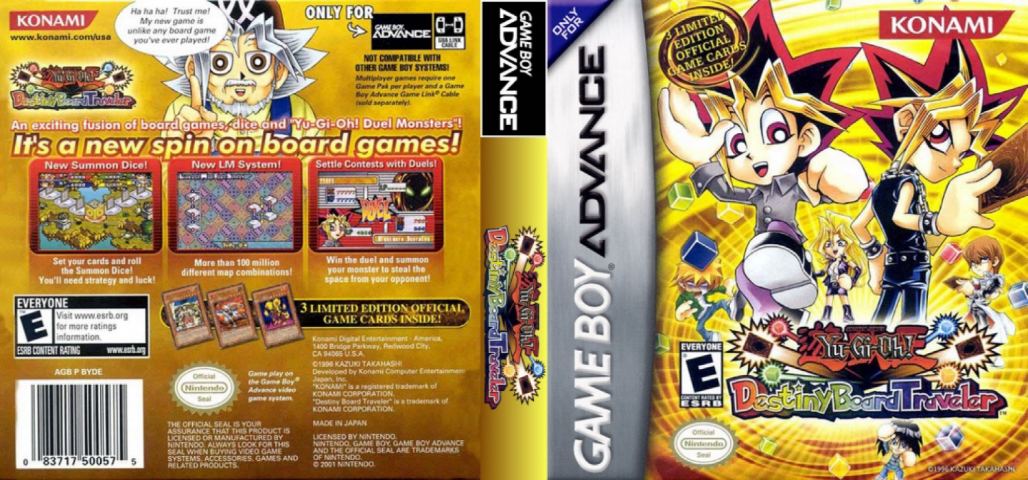 Yu-Gi-Oh! Destiny Board Traveler [US] gba 2004 Box Art