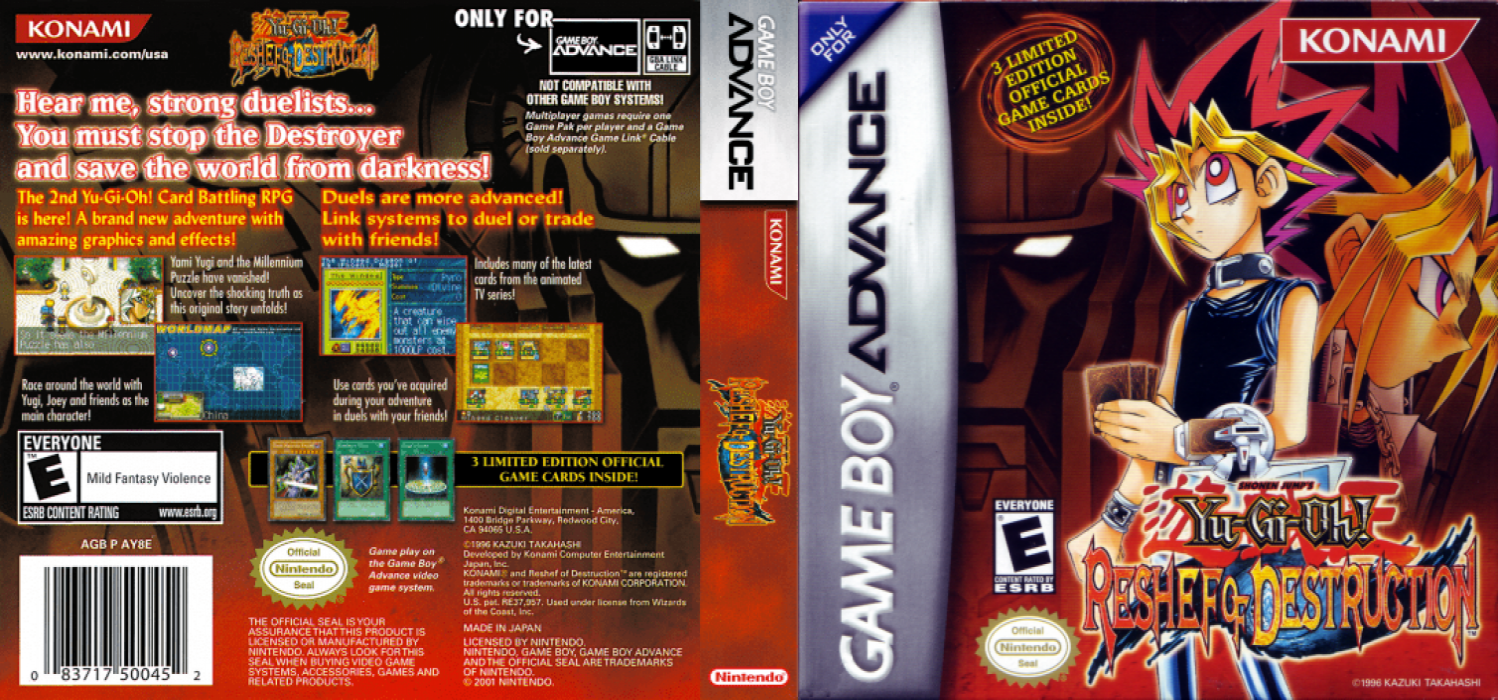 Yu-Gi-Oh! Reshef of Destruction [US] gba 2004 Box Art