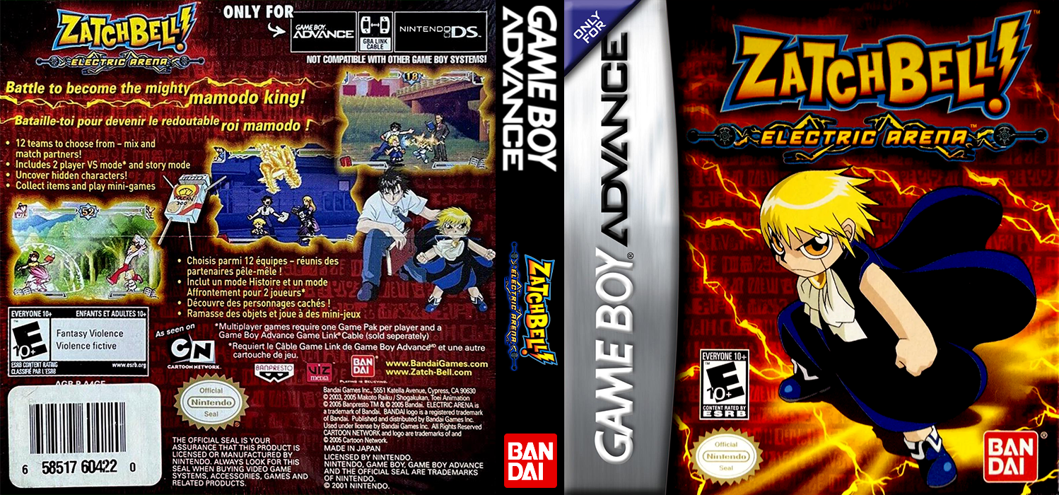 Zatchbell! Electric Arena [US] gba 2005 Box Art