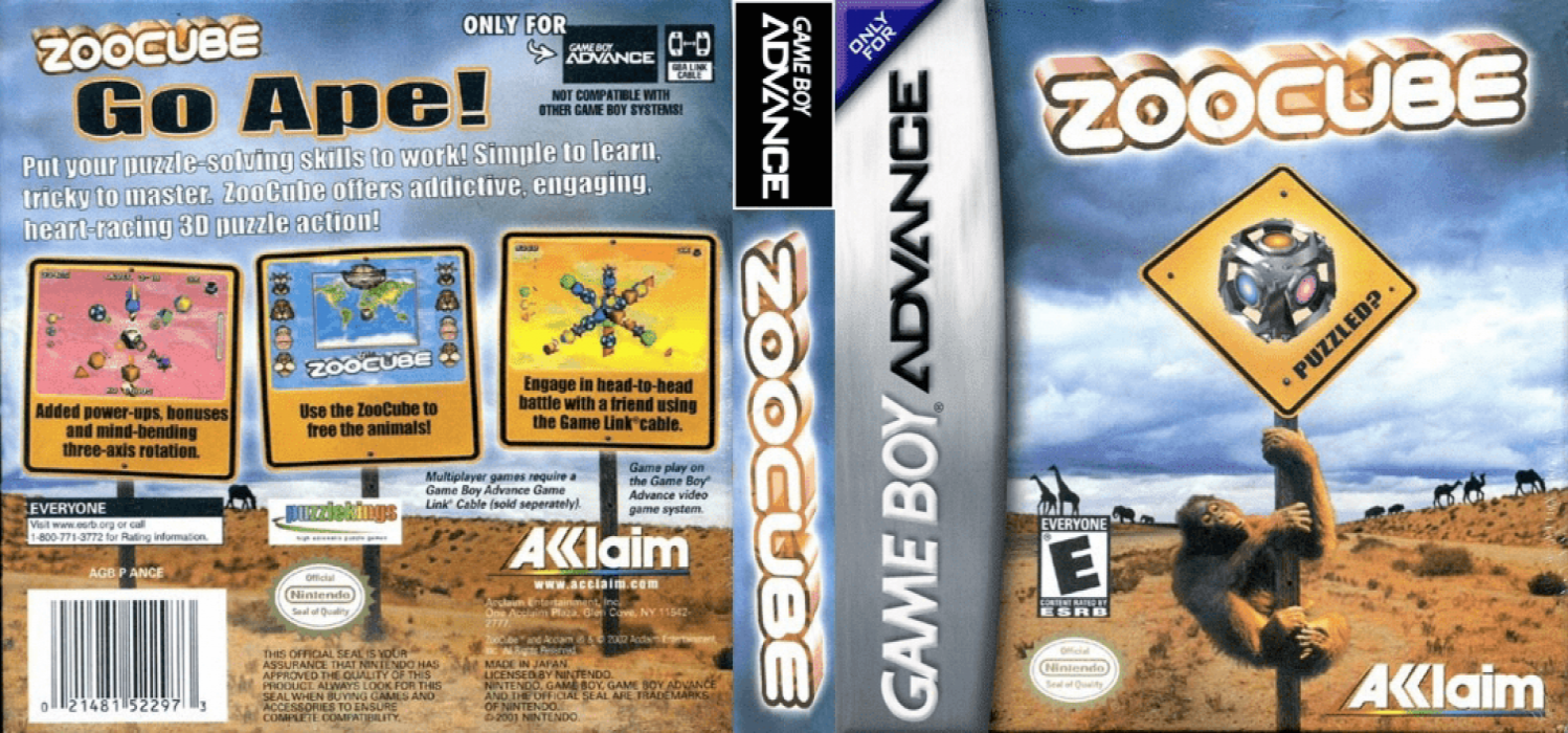 ZooCube [US] gba 2002 Box Art
