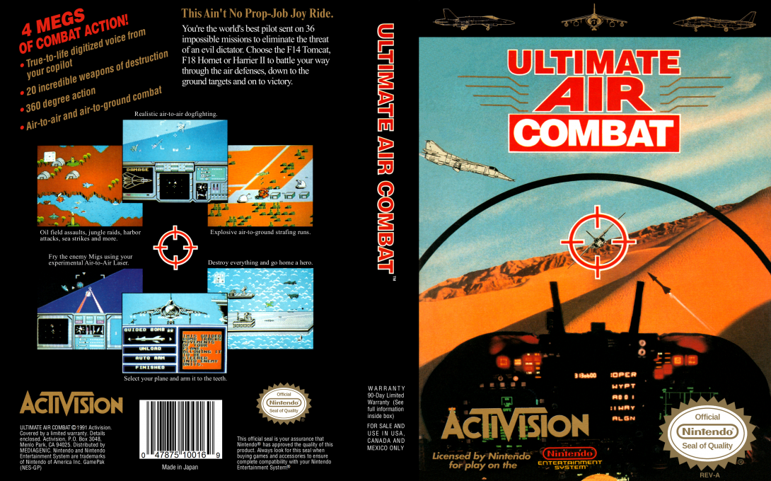 Aces – Iron Eagle III (Japan) [JP] nes 1992 Box Art