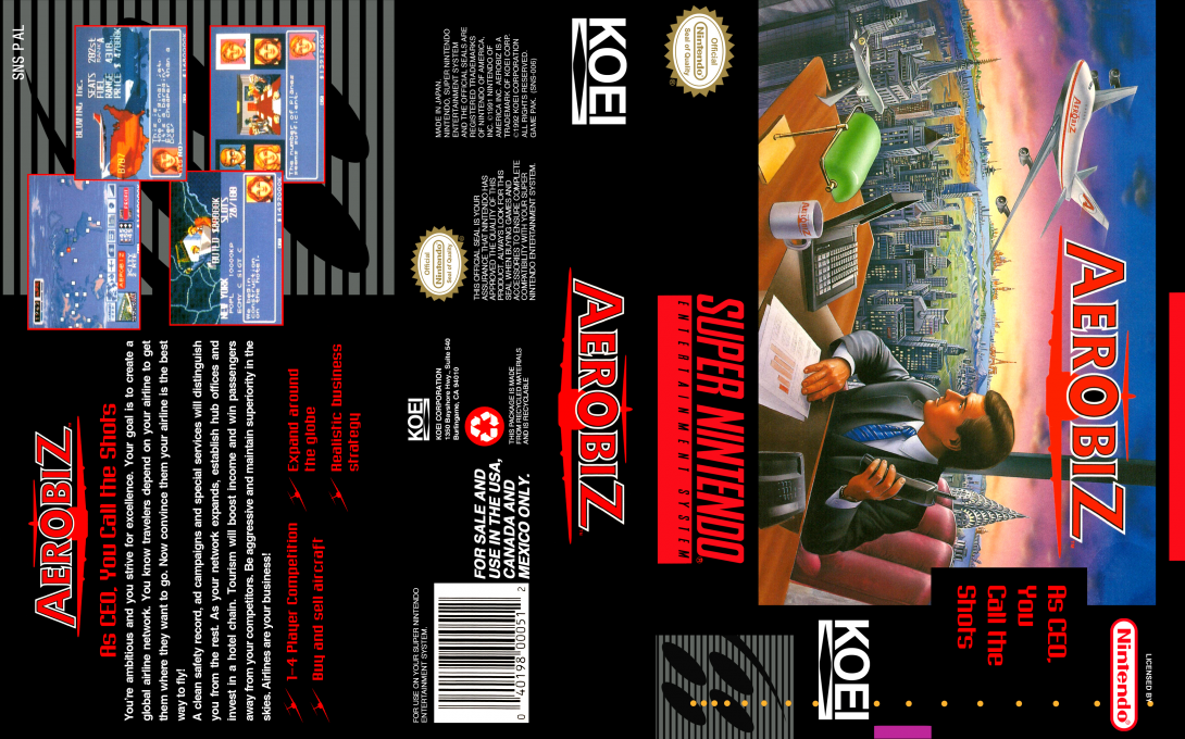 Air Management – Oozora ni Kakeru (Japan) (Rev 1) [JP] snes 1993 Box Art