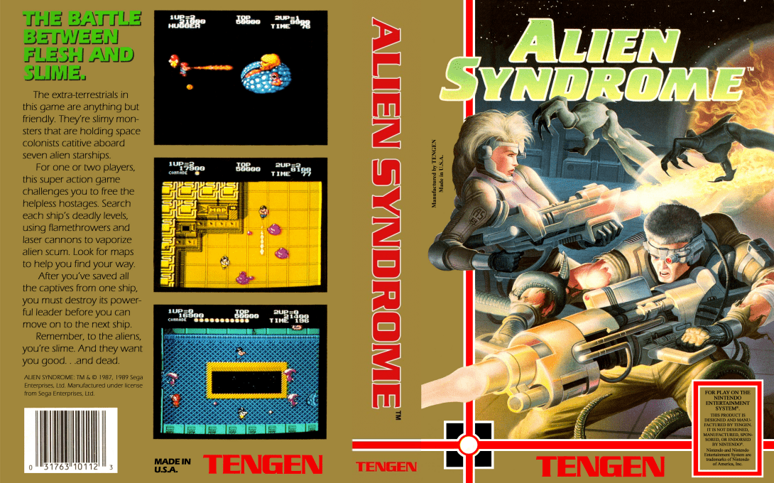 Alien Syndrome (Japan) [JP] nes 1989 Box Art