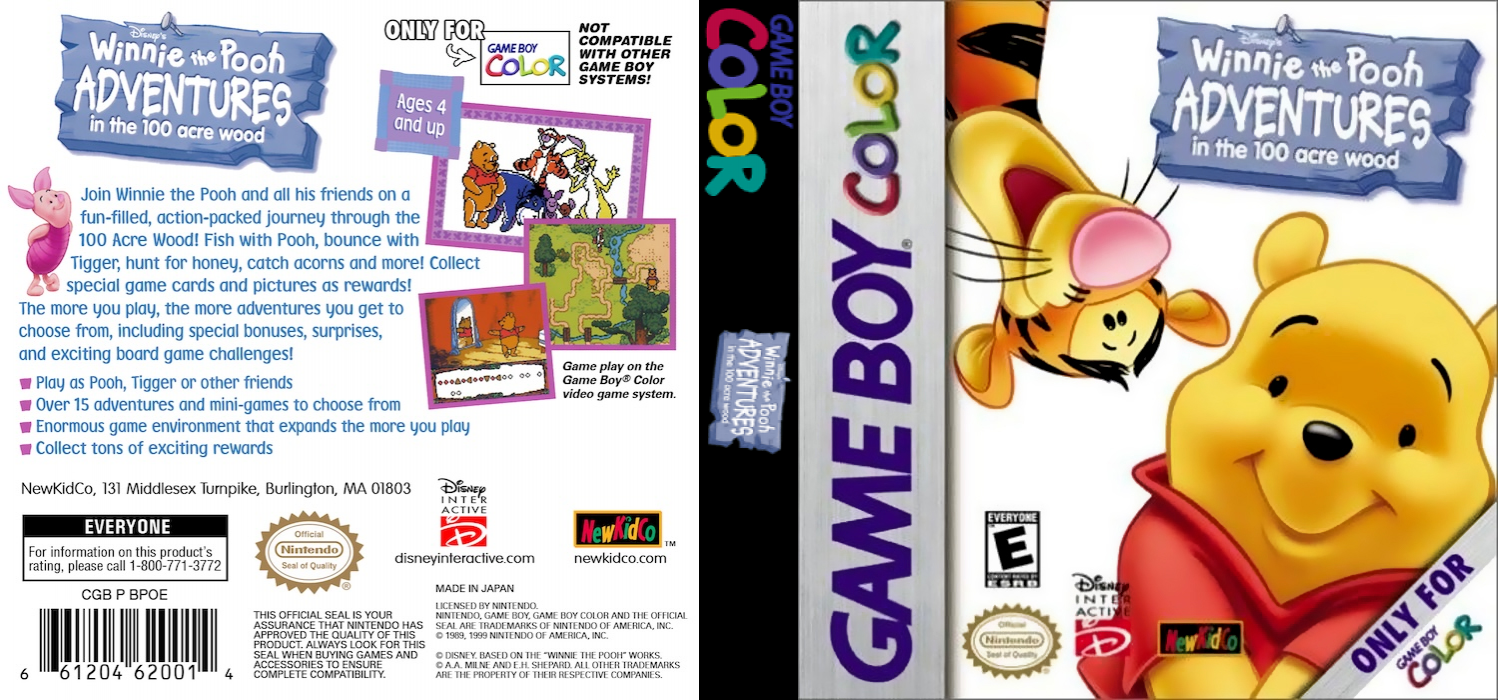 Atsumete Asobu Kuma no Pooh-san – Mori no Takaramono (Japan) [JP] gbc 2000 Box Art