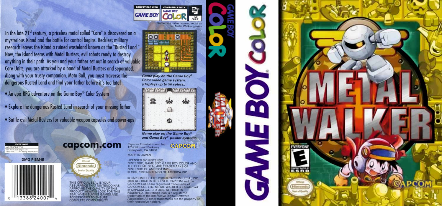Bakusou Senki Metal Walker GB – Koutetsu no Yuujou (Japan) (GB Compatible) [JP] gbc 2001 Box Art