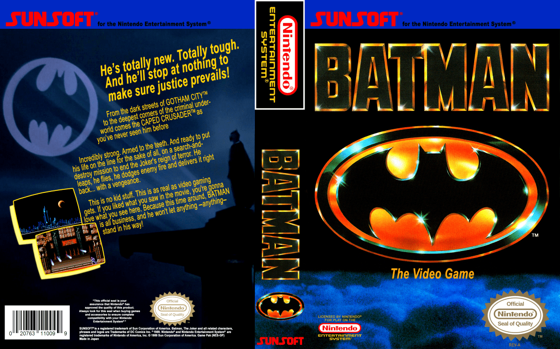 Batman (Japan) [JP] nes 1990 Box Art