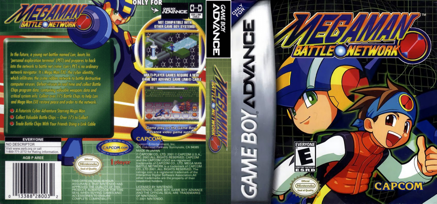 Battle Network Rockman EXE (Japan) [JP] gba 2001 Box Art