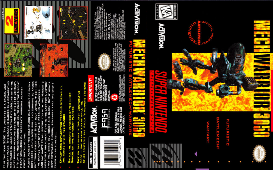 BattleTech 3050 (Japan) [JP] snes 1995 Box Art