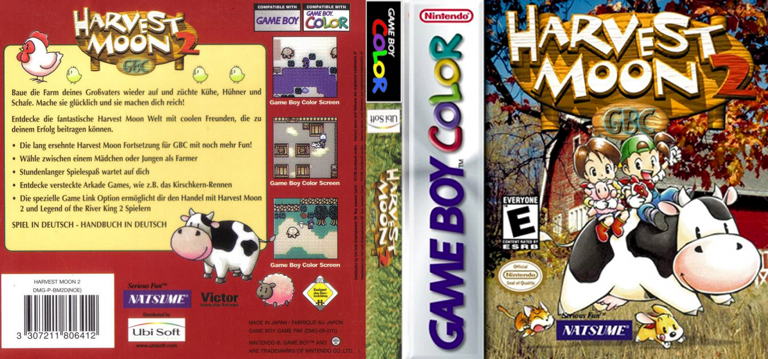 Bokujou Monogatari 2 GB (Japan) (GB Compatible) [JP] gbc 2000 Box Art