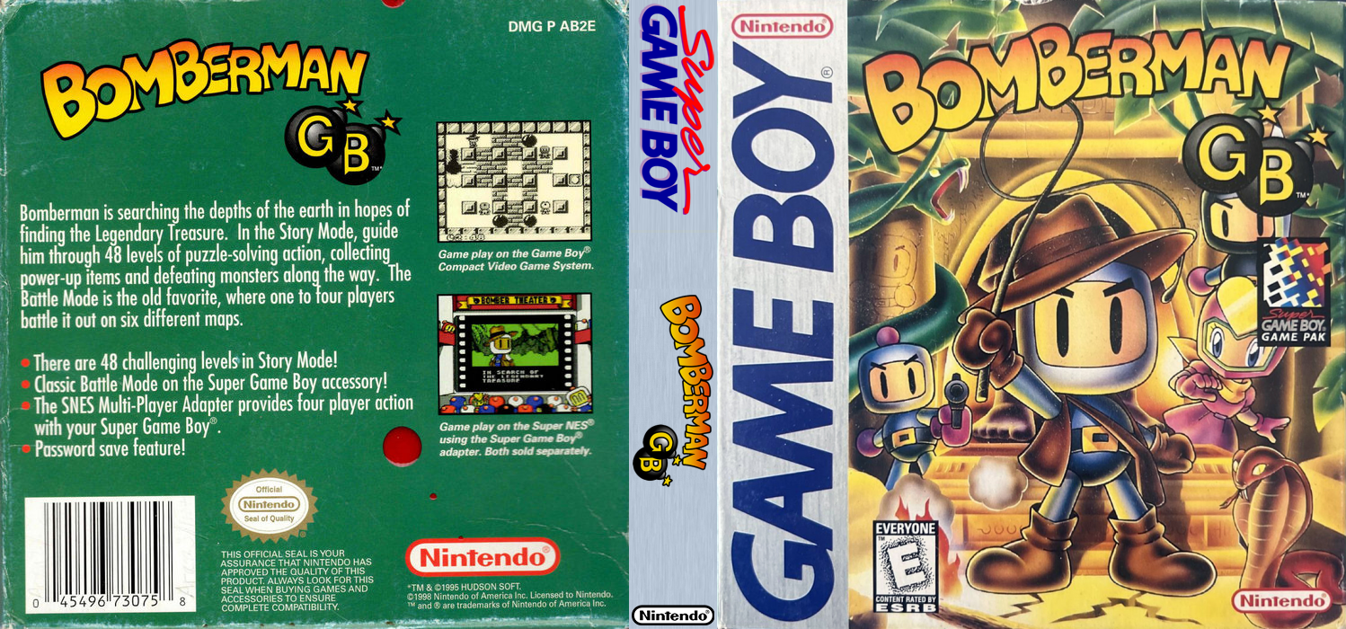 Bomberman GB (Japan) (SGB Enhanced) [JP] gb 1985 Box Art