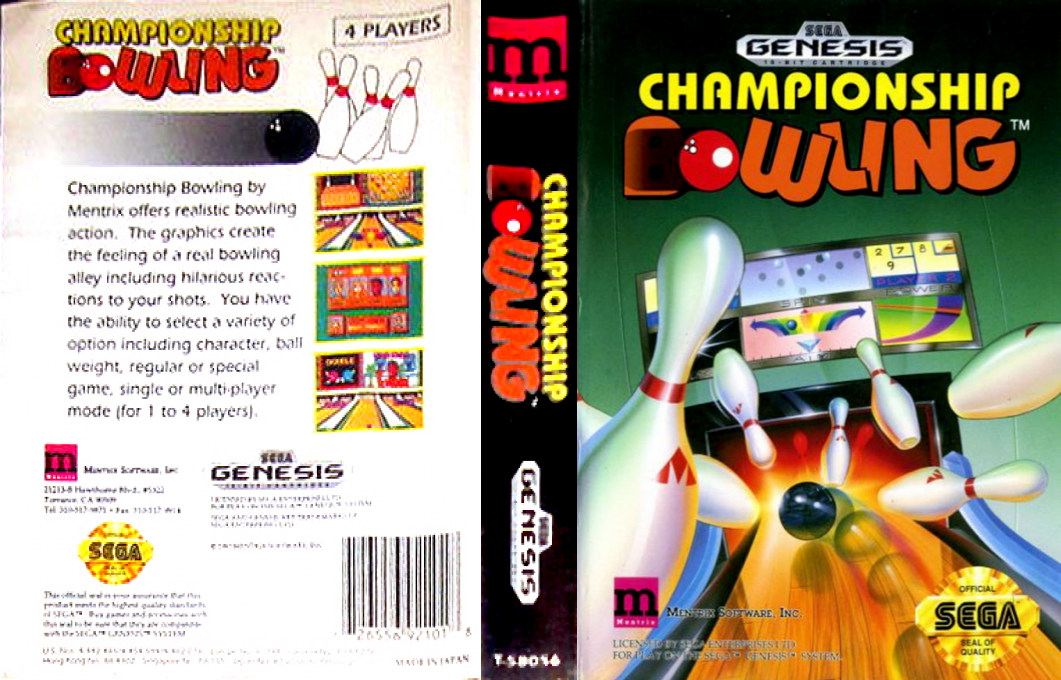 Boogie Woogie Bowling (Japan) [JP] segaMD 1993 Box Art