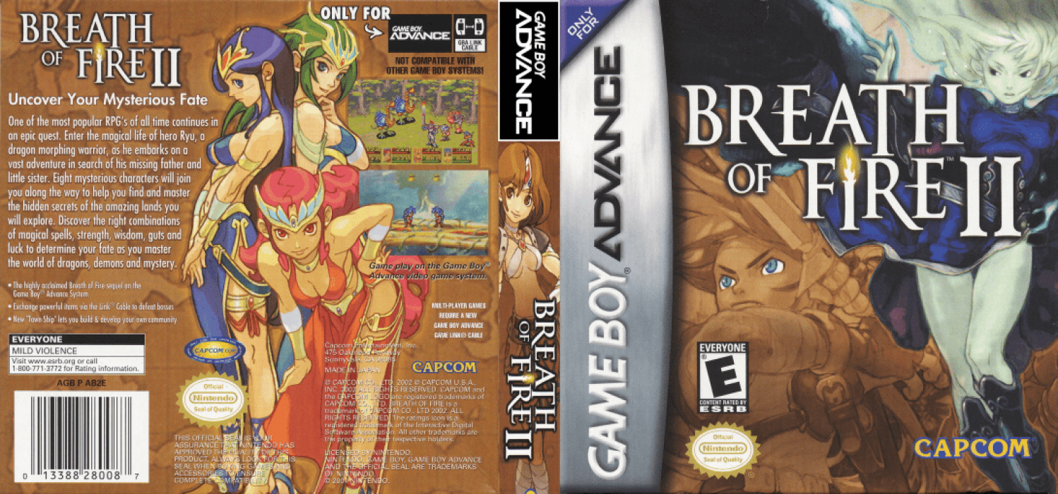 Breath of Fire II – Shimei no Ko (Japan) [JP] gba 2002 Box Art