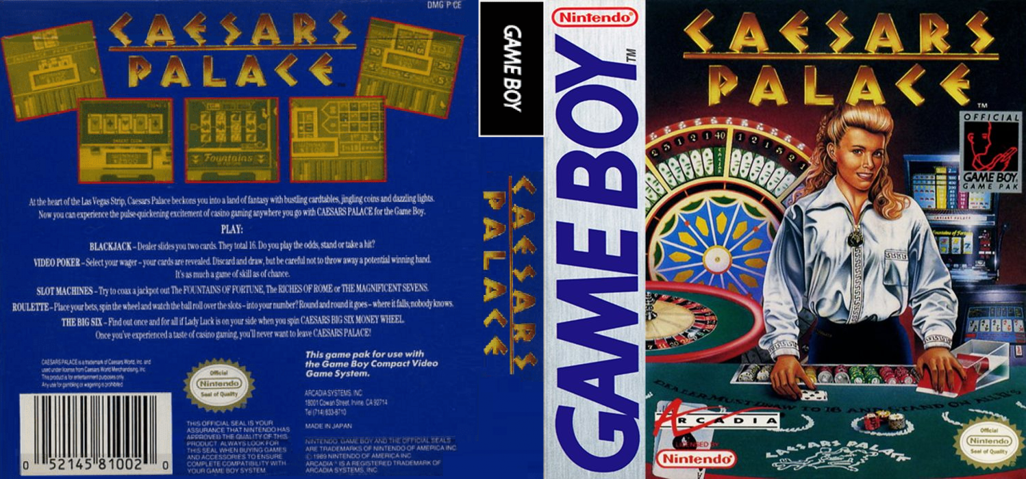 Caesars Palace (Japan) [JP] gb 1991 Box Art