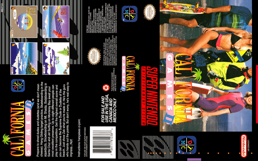 California Games II (Japan) (En,Ja) [JP] snes 1993 Box Art