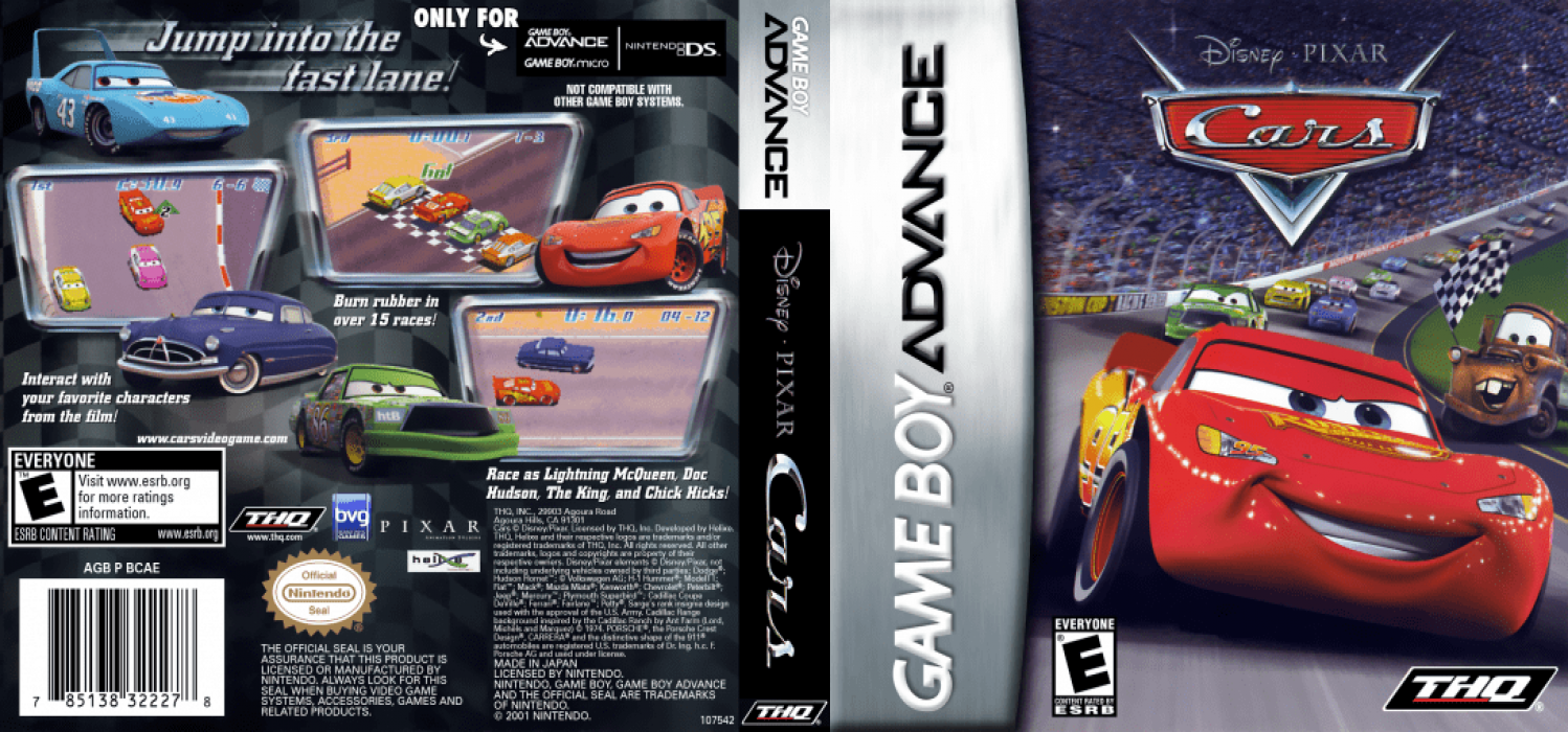Cars (Japan) [JP] gba 2006 Box Art