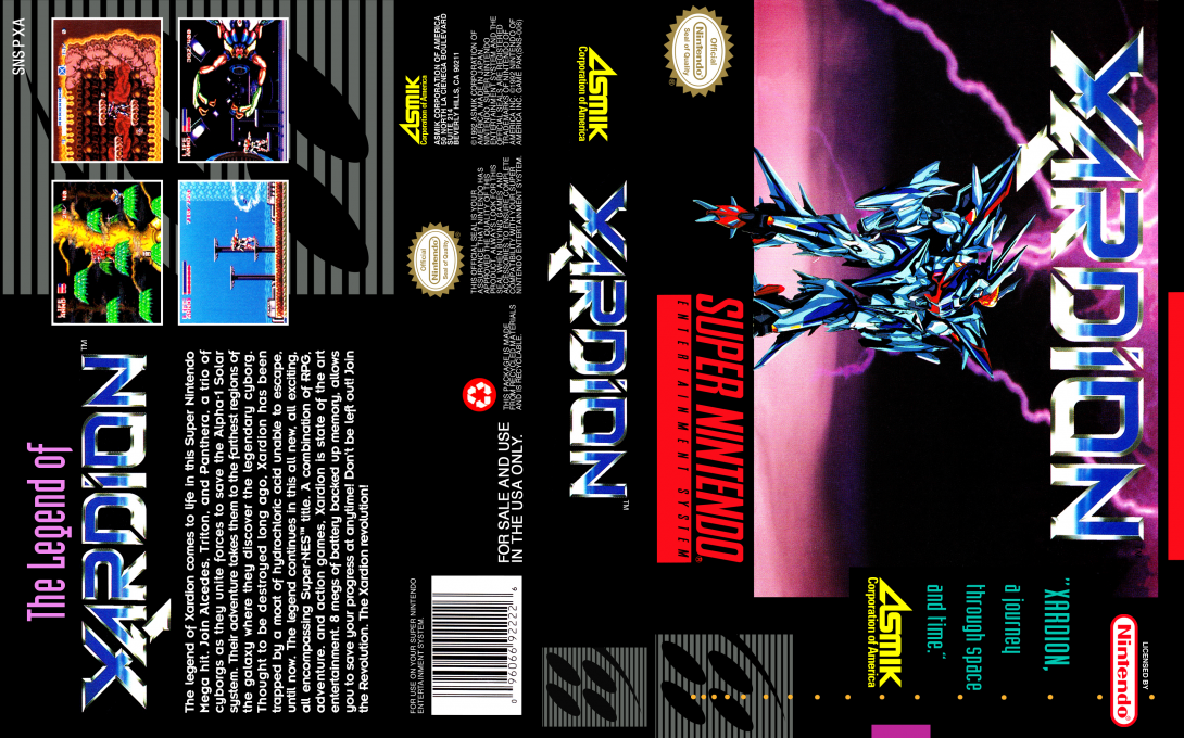 Choukou Gasshin Xardion (Japan) [JP] snes 1992 Box Art