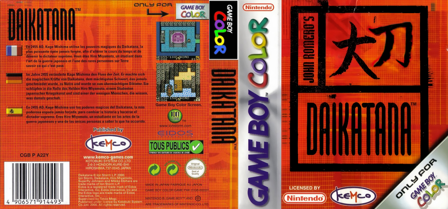 Daikatana GB (Japan) (NP) [JP] gbc 2001 Box Art