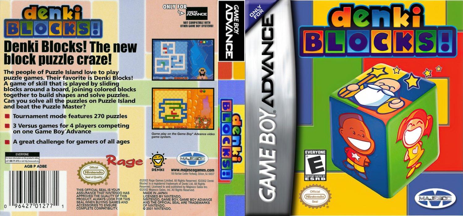 Denki Blocks! (Japan) [JP] gba 2001 Box Art
