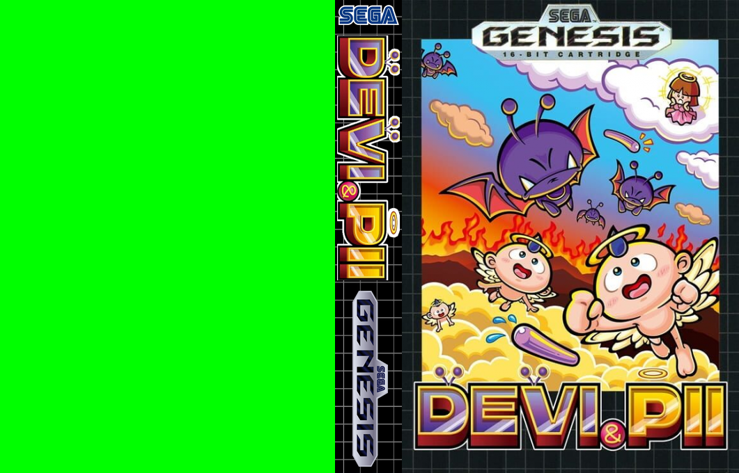 Devi to Pii (Japan) (Mega Drive Mini 2) [JP] segaMD 2022 Box Art