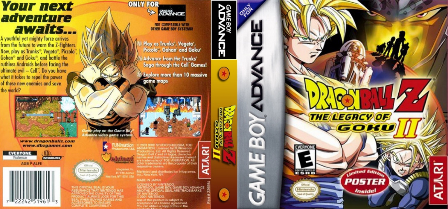 Dragon Ball Z – The Legacy of Goku II International (Japan) [JP] gba 2003 Box Art