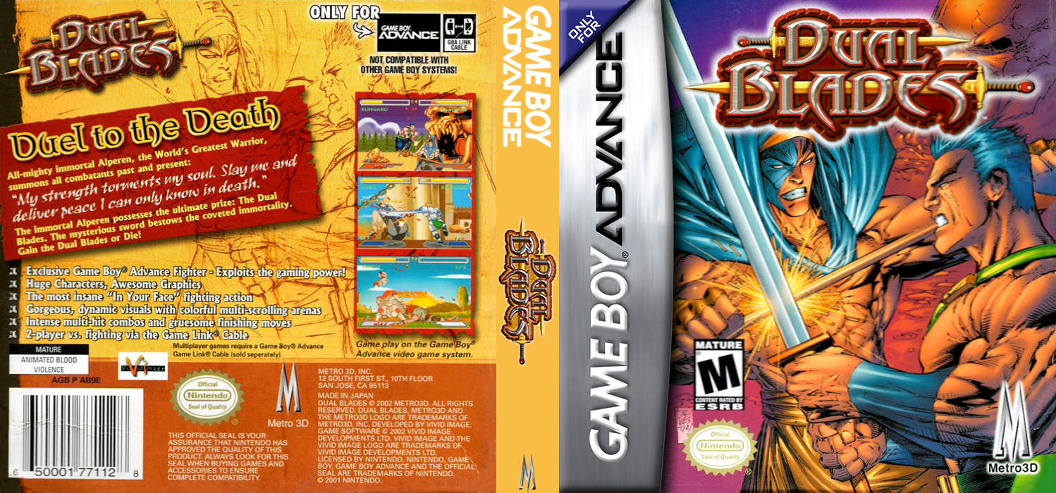Dual Blades (Japan) [JP] gba 2002 Box Art