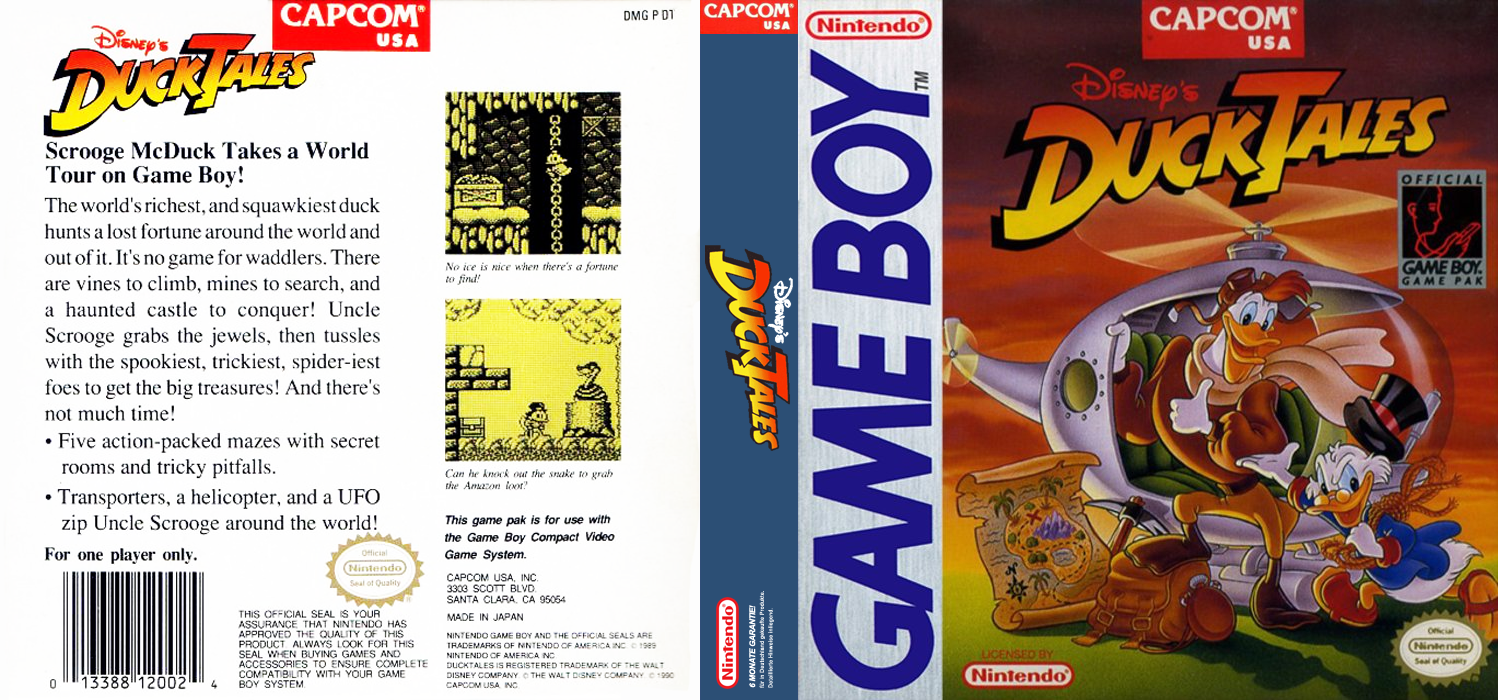 DuckTales (Japan) [JP] gb 1990 Box Art