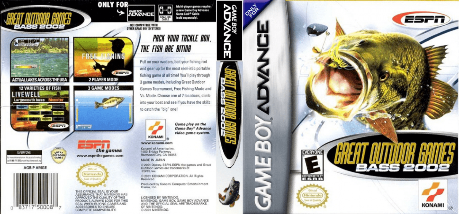 Exciting Bass (Japan) [JP] gba 2001 Box Art