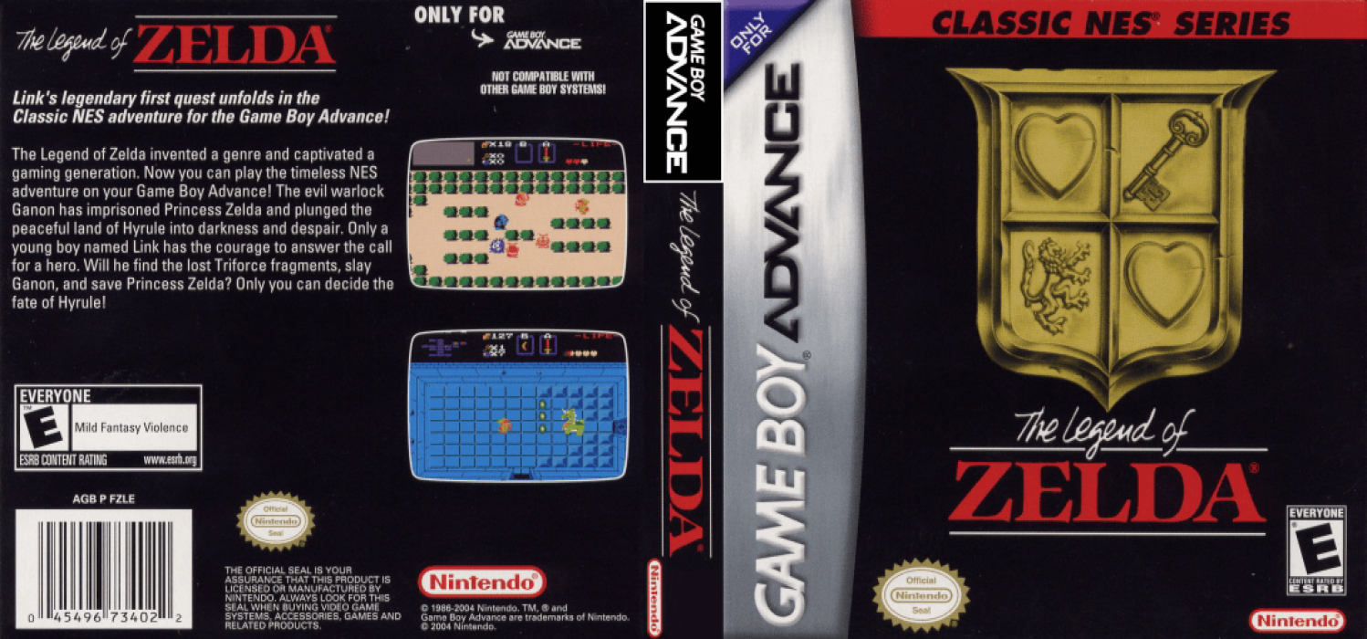Famicom Mini 05 – Zelda no Densetsu 1 – The Hyrule Fantasy (Japan) [JP] gba 2004 Box Art