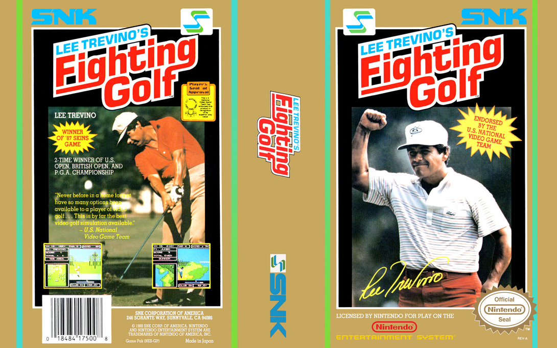 Fighting Golf (Japan) [JP] nes 1988 Box Art