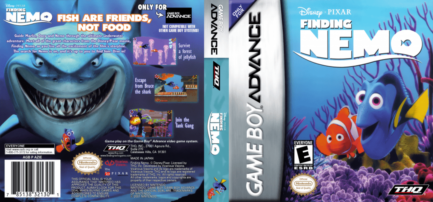 Finding Nemo (Japan) [JP] gba 2003 Box Art