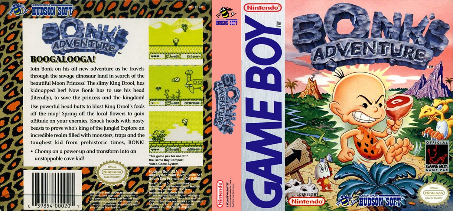 GB Genjin (Japan) [JP] gb 1992 Box Art