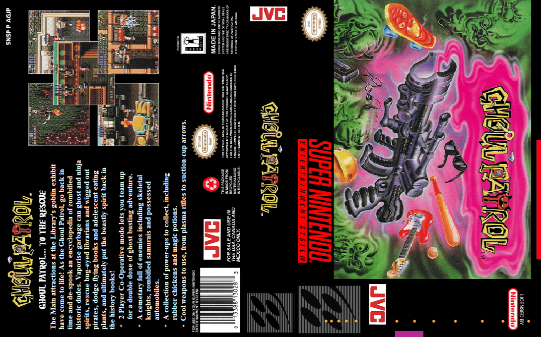 Ghoul Patrol (Japan) [JP] snes 1994 Box Art