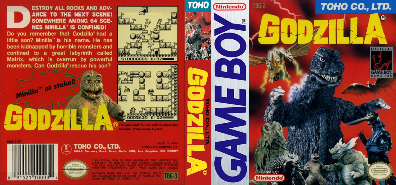Gojira-kun – Kaijuu Daikoushin (Japan) [JP] gb 1990 Box Art