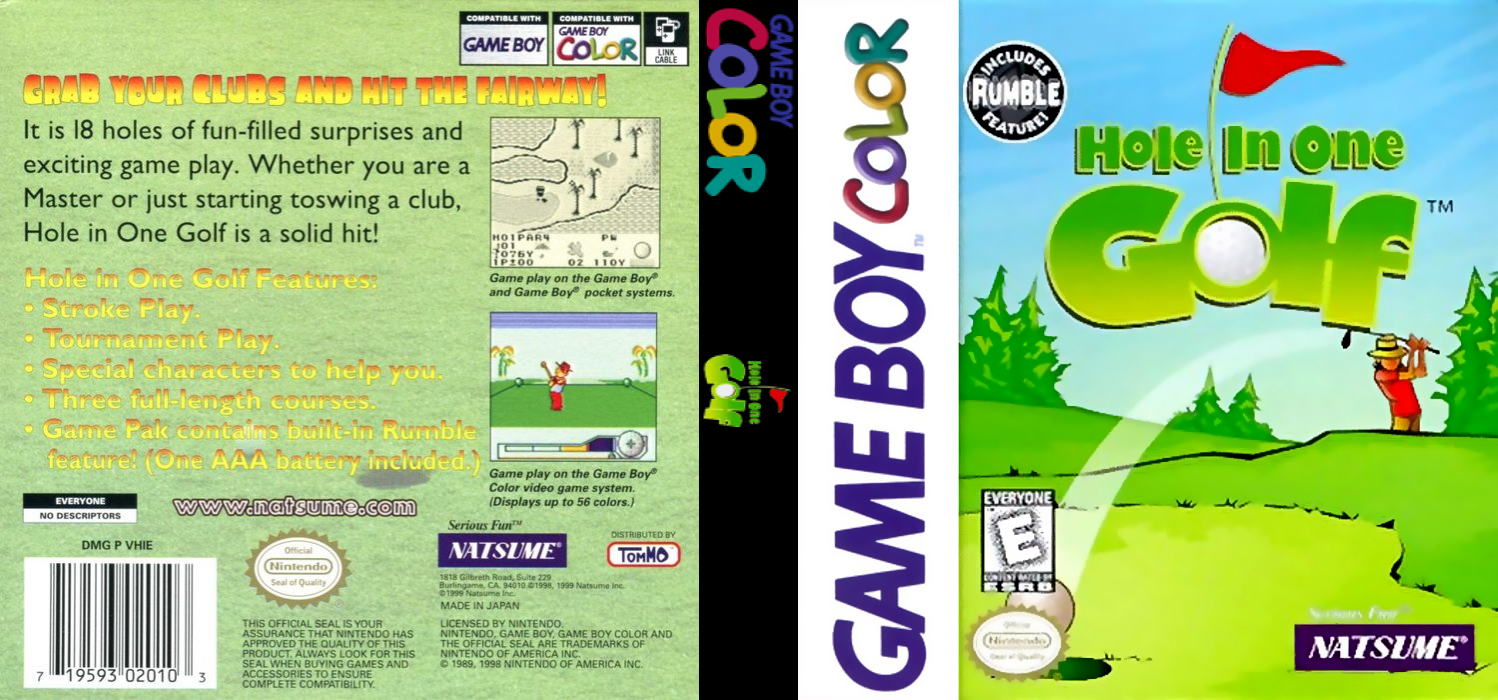 Golf de Ohasuta (Japan) (GB Compatible) [JP] gbc 1999 Box Art