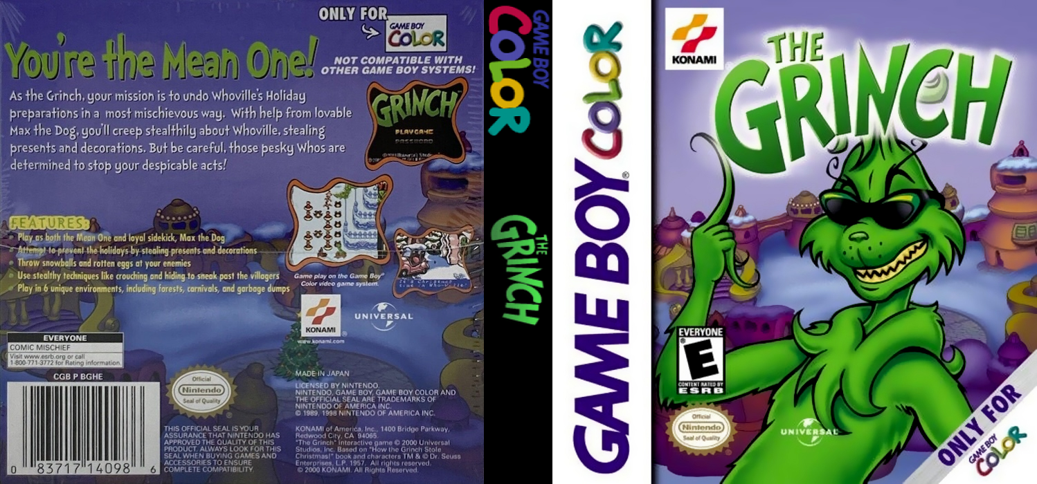 Grinch (Japan) [JP] gbc 2000 Box Art