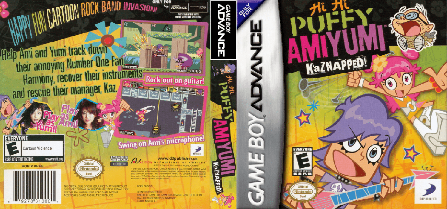Hi Hi Puffy AmiYumi (Japan) [JP] gba 2005 Box Art