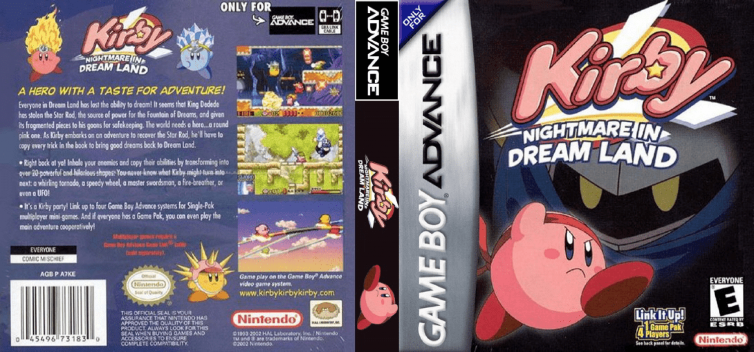 Hoshi no Kirby – Yume no Izumi Deluxe (Japan) [JP] gba 2002 Box Art