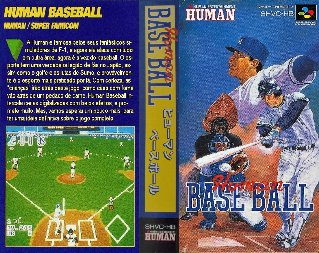 Human Baseball (Japan) [JP] snes 1993 Box Art