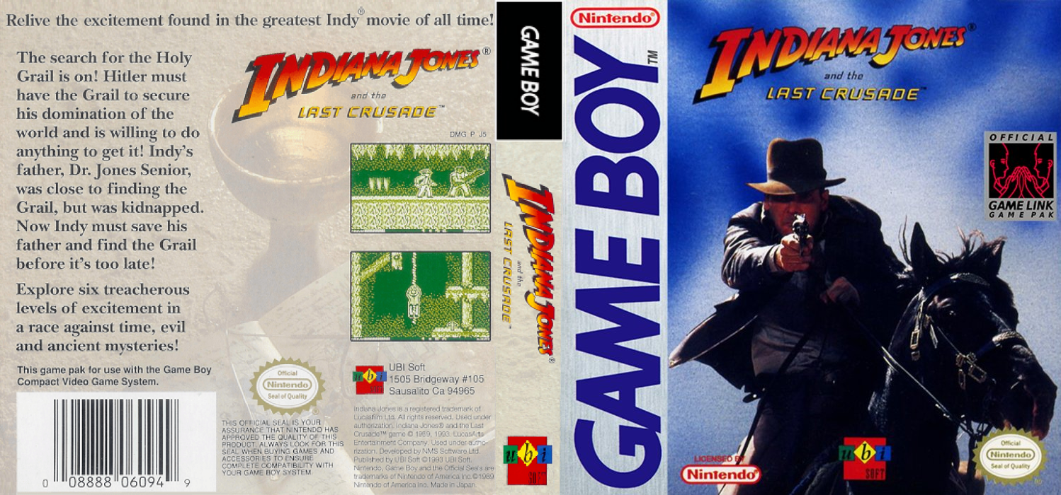 Indiana Jones – Saigo no Seisen (Japan) [JP] gb 1994 Box Art