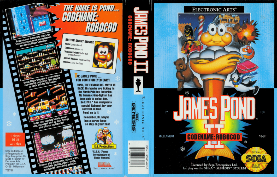James Pond II (Japan, Korea) (Ja) [JP,KR] segaMD 1993 Box Art