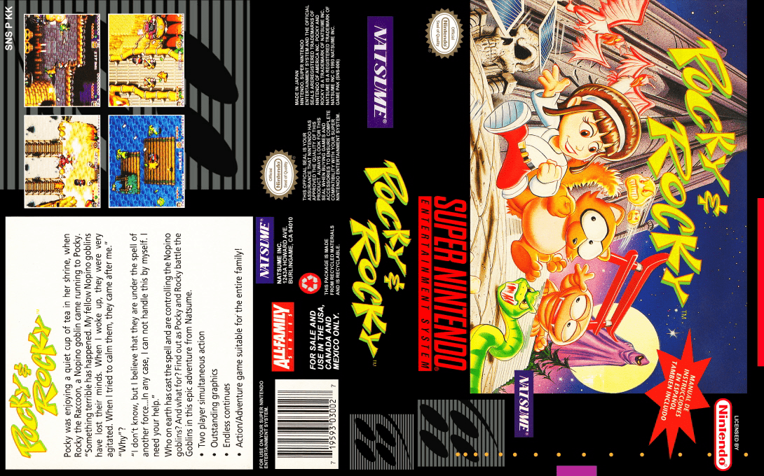 Kiki Kaikai – Nazo no Kuro Manteau (Japan) [JP] snes 1993 Box Art